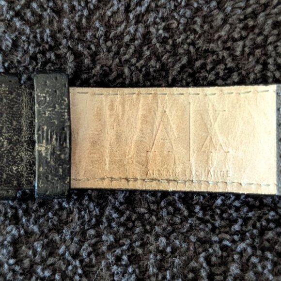 Armani Exchange Men's Quartz Watch with a Black Leather Band - AX1199 - Picture 4 of 8